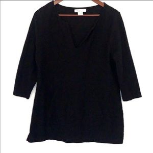 Liz Claiborne Weekend Black Tunic Top